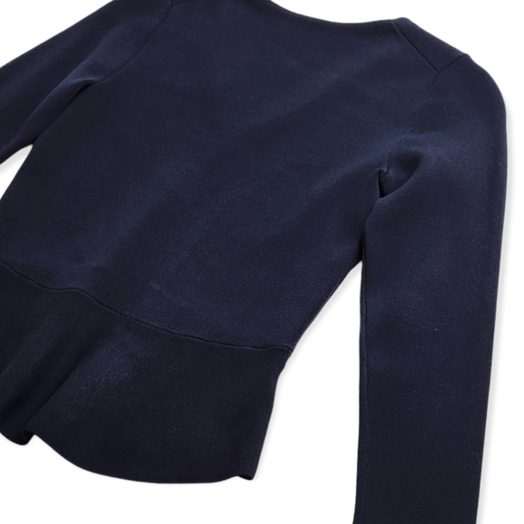 NWT Ann Taylor Ribbed Peplum Sweater - Picture 7 of 9